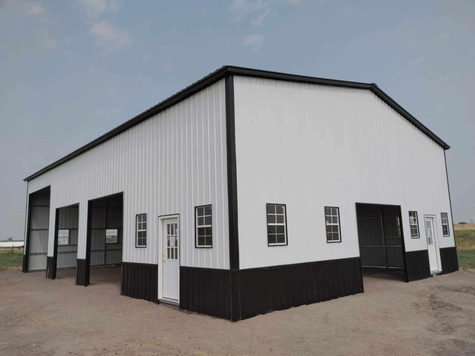 Triple Car Garage Metal Barn Garage Steel Building Shed for Sale