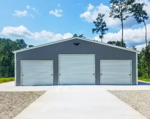 Triple Wide Garage 48x45 Metal Barn Garage Steel Building Shed for Sale