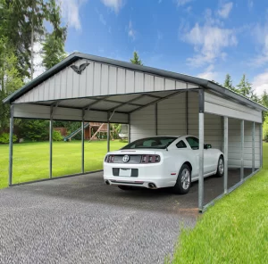 RV Cover with Storage & Patio - Silverline Structures