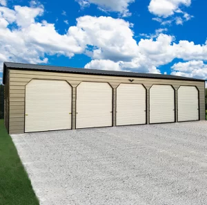 5 door metal garage Metal Barn Garage Steel Building Shed for Sale
