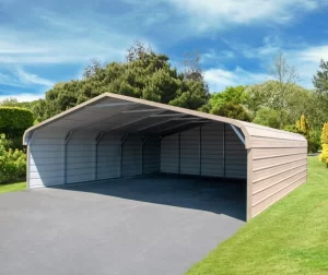Large metal Enclosed Carport Metal Barn Garage Steel Building Shed for Sale