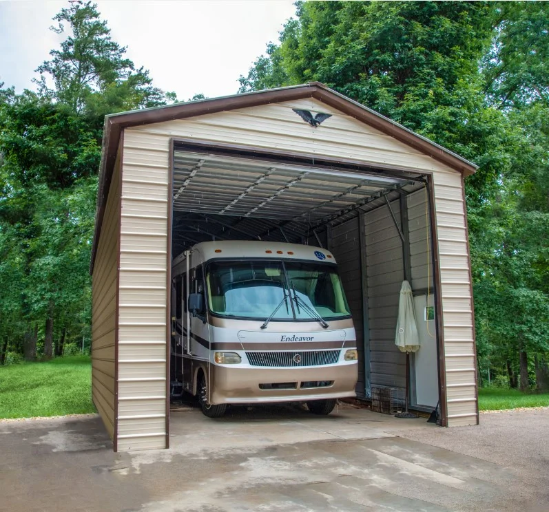 rv metal garage Metal Barn Garage Steel Building Shed for Sale