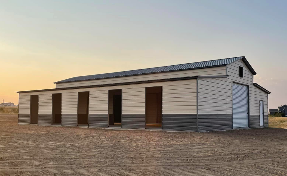 Horse barn metal Metal Barn Garage Steel Building Shed for Sale