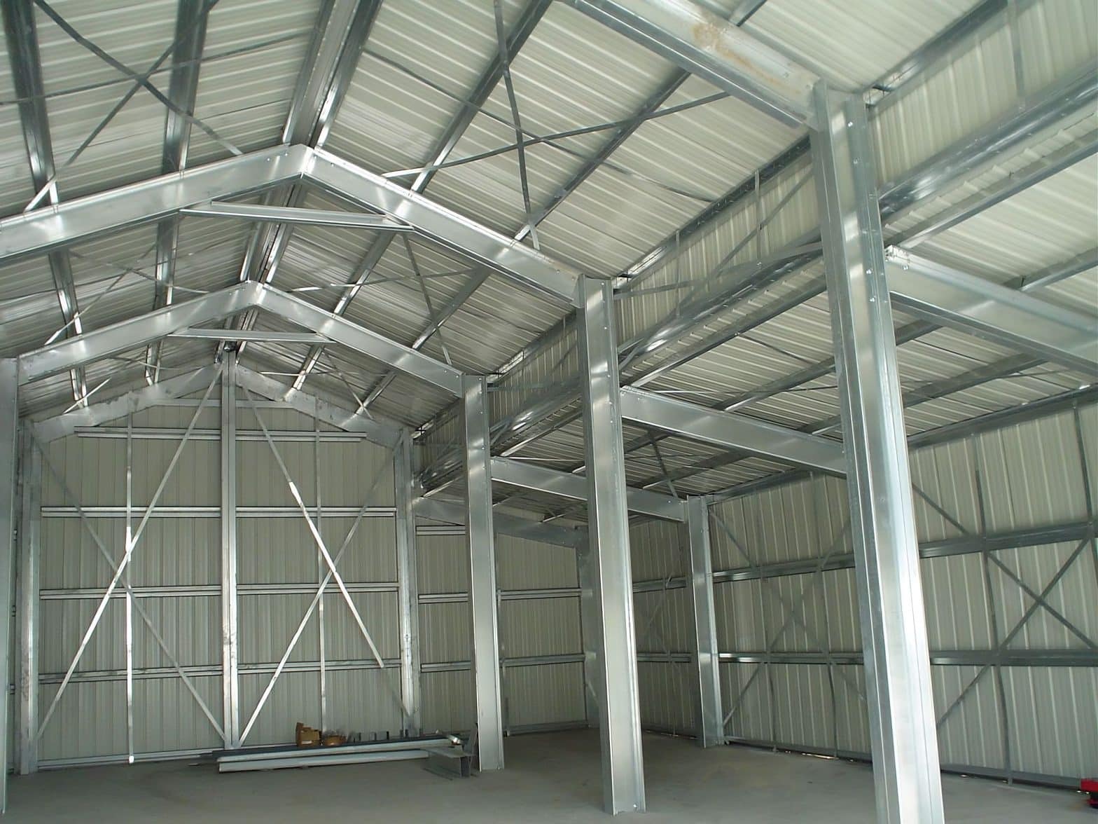 Steel Polebarn Metal Barn Garage Steel Building Shed for Sale