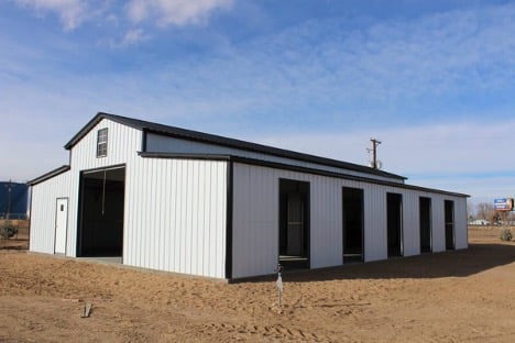 Silverline Structures White Metal Horse Barn
